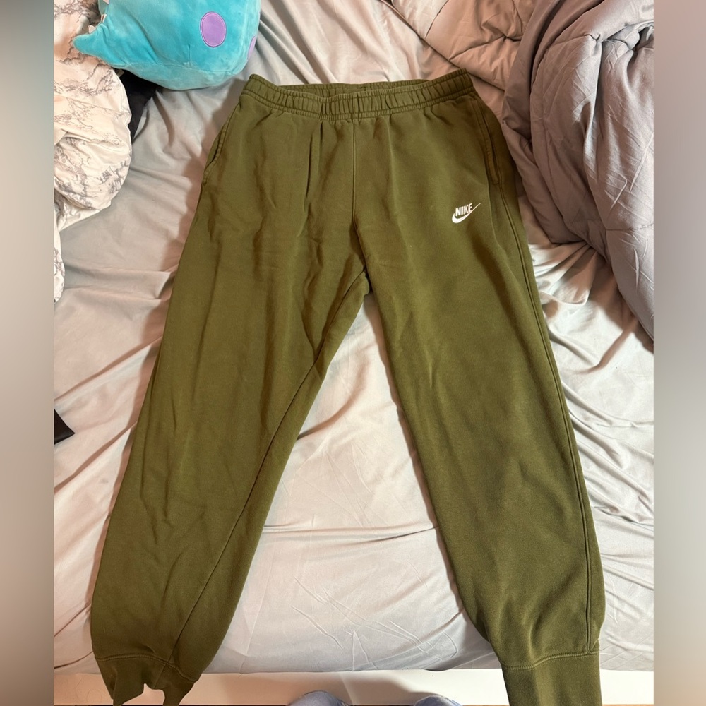 army green nike sweats